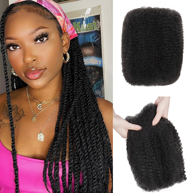 Afro Kinkys Cheveux Humains En Vrac Pour Les Extensions Dreadlock 